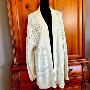 Treasure and Bond Oversized Knit Sweater in Cream Size S